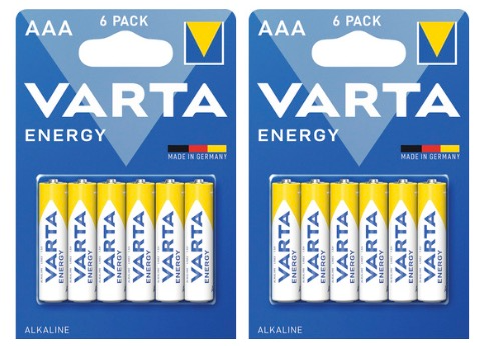 12 Baterii Alcaline Varta AAA 1,5V 